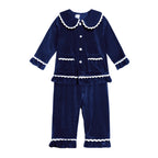 Kids Velvet Christmas Robe Pajamas – Family Matching Winter Sleepwear