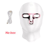 Wireless 7-Color LED Facial & Neck Mask – Rechargeable Light Therapy