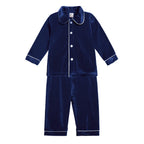 Kids Velvet Christmas Robe Pajamas – Family Matching Winter Sleepwear