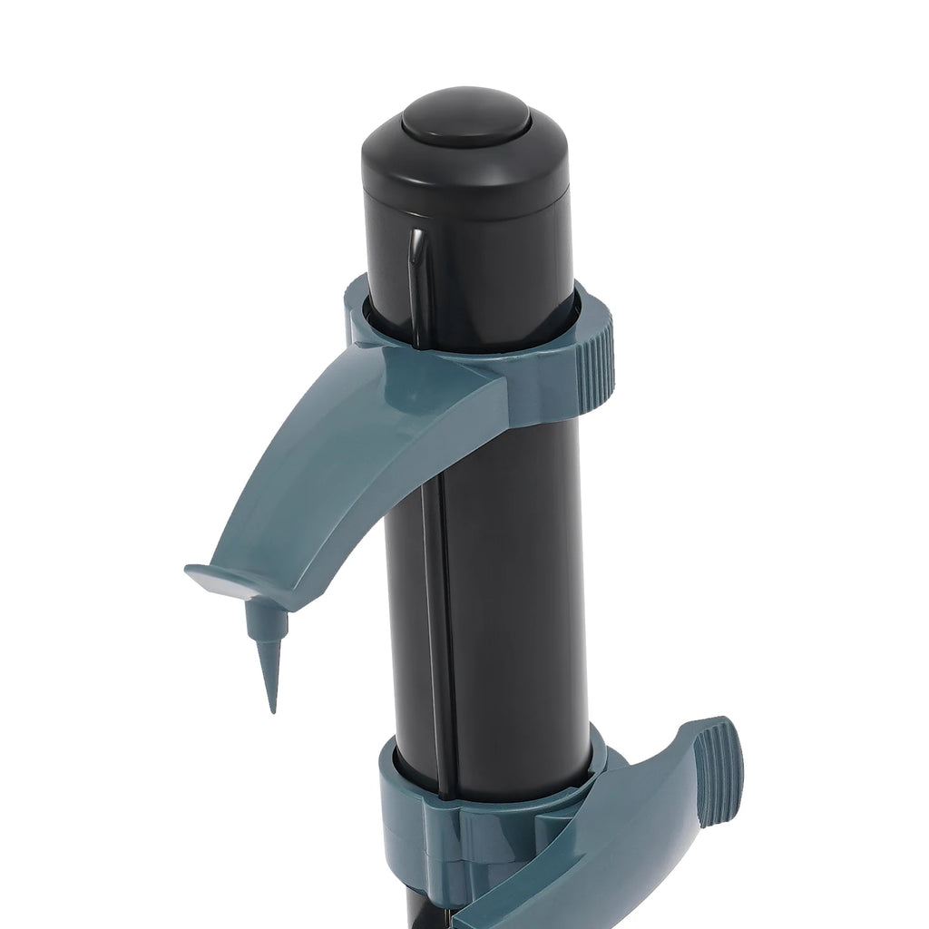 Black and gray pump with a nozzle on a white background