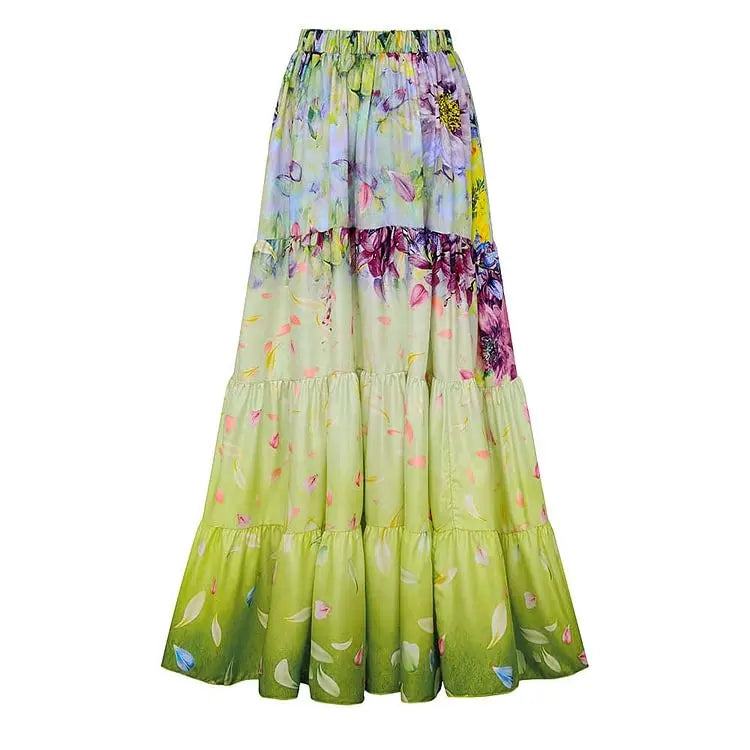 Floral Print Swimsuit - Elegant Beachwear