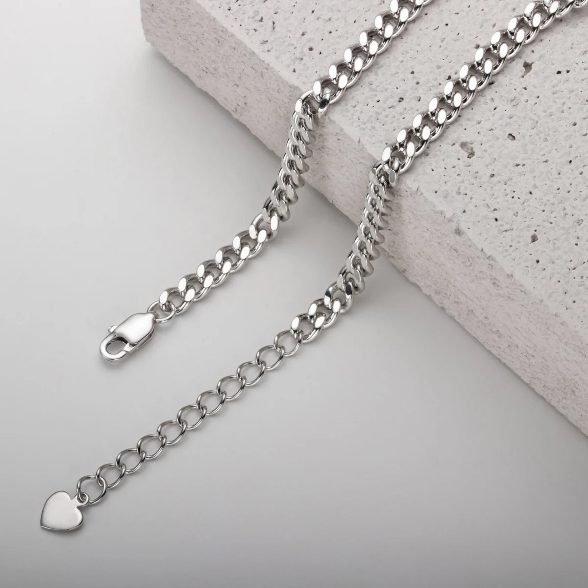 Moissanite Link Bracelet - 925 Sterling Silver Adjustable