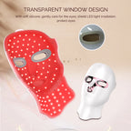 Wireless 7-Color LED Facial & Neck Mask – Rechargeable Light Therapy