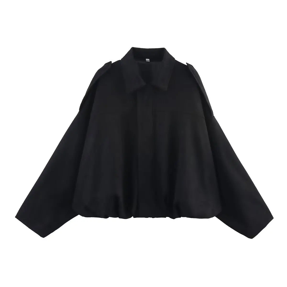 Black cape on a white background