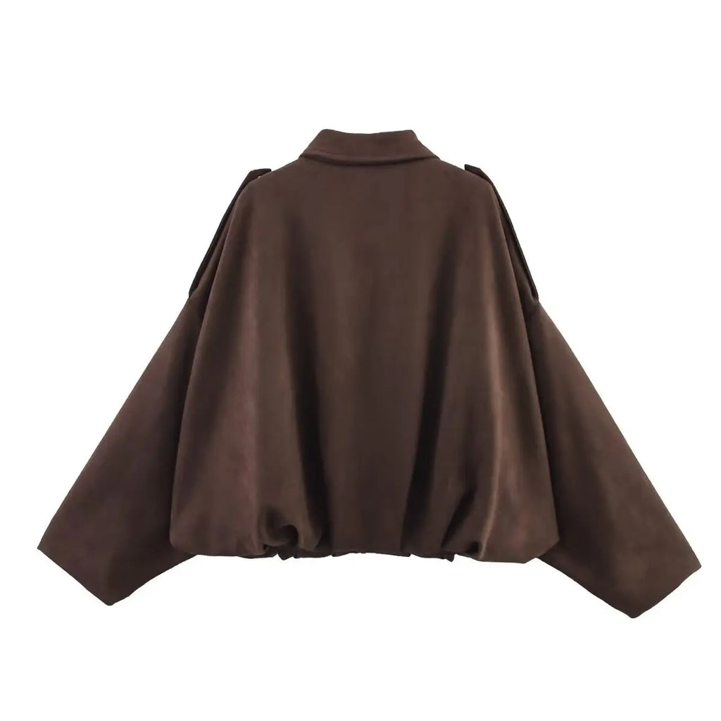 Brown cape on a white background