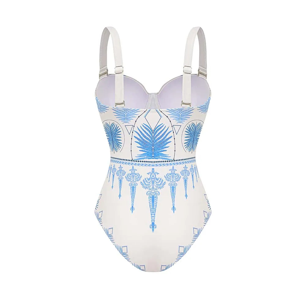 Ethnic Print Swimsuit - Bohemian Beachwear
