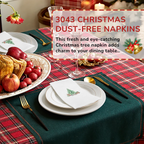 Linen-Feel Christmas Tree Disposable Napkins
