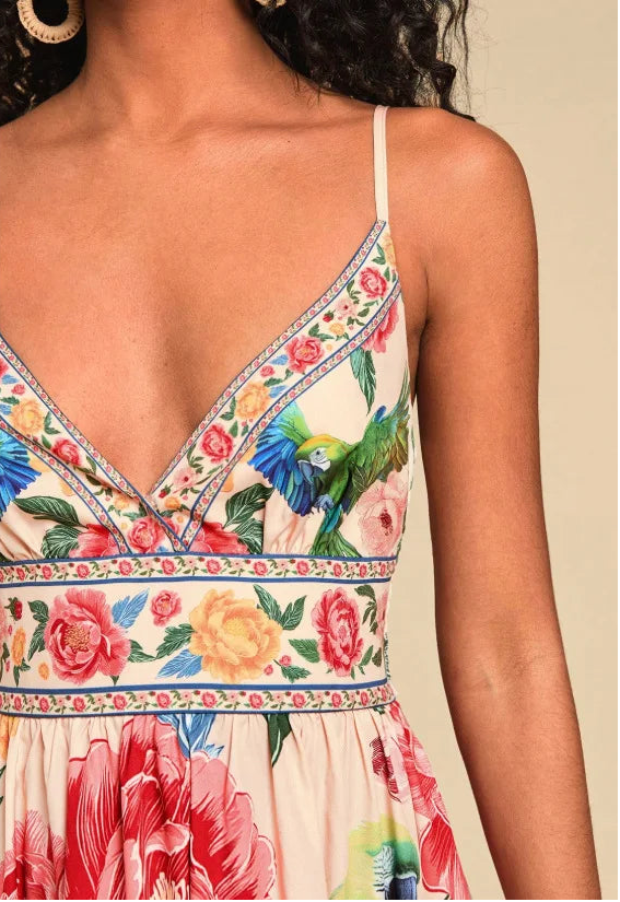 Yellow Halter Wrap Maxi Dress - V-Neck Party Dress