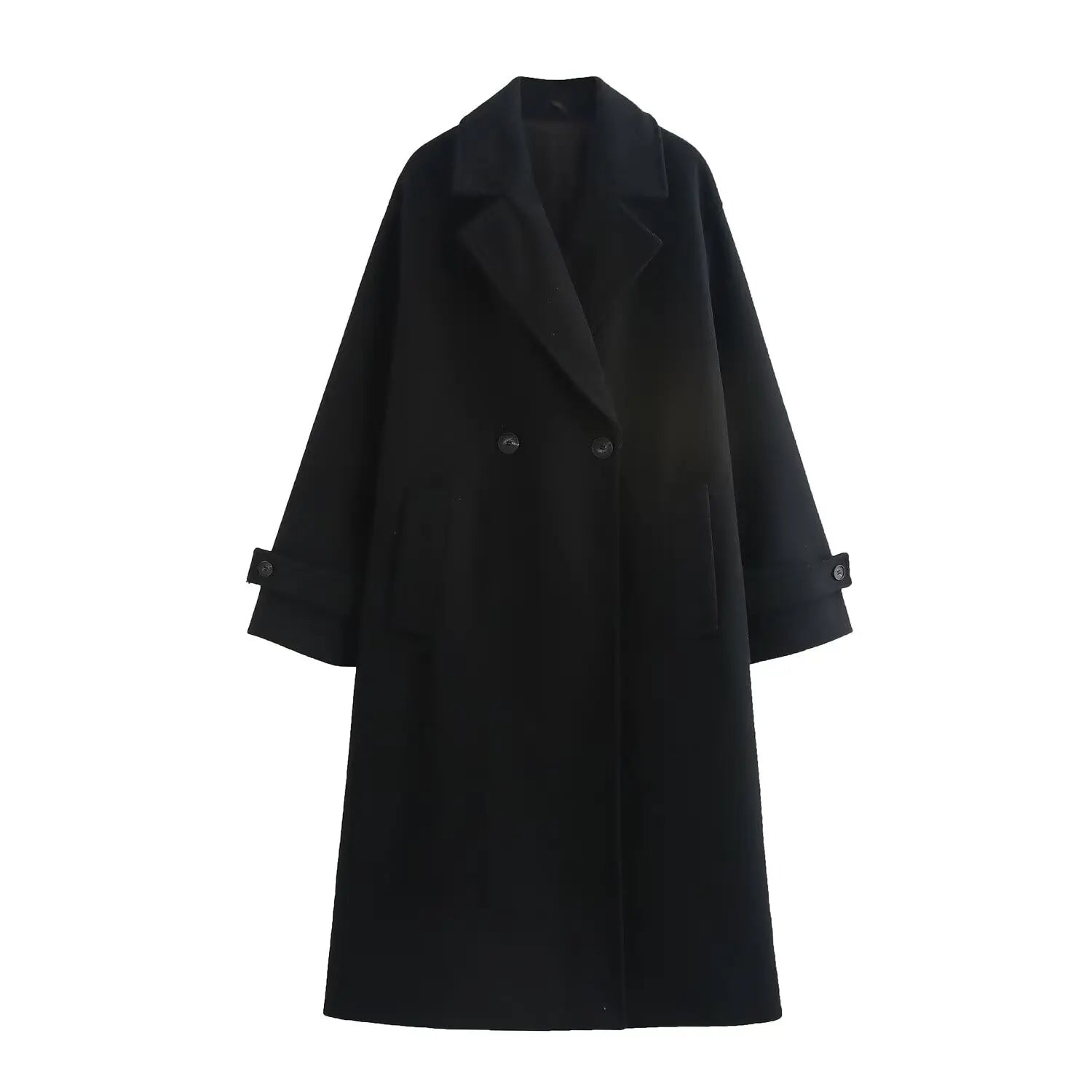 Long Wool-Blend Coat