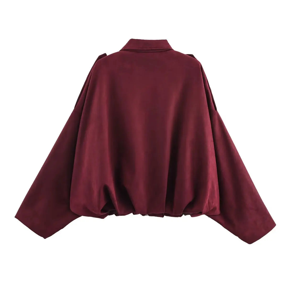 Maroon cape on a white background