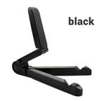 Black adjustable stand on a white background with 'black' text.
