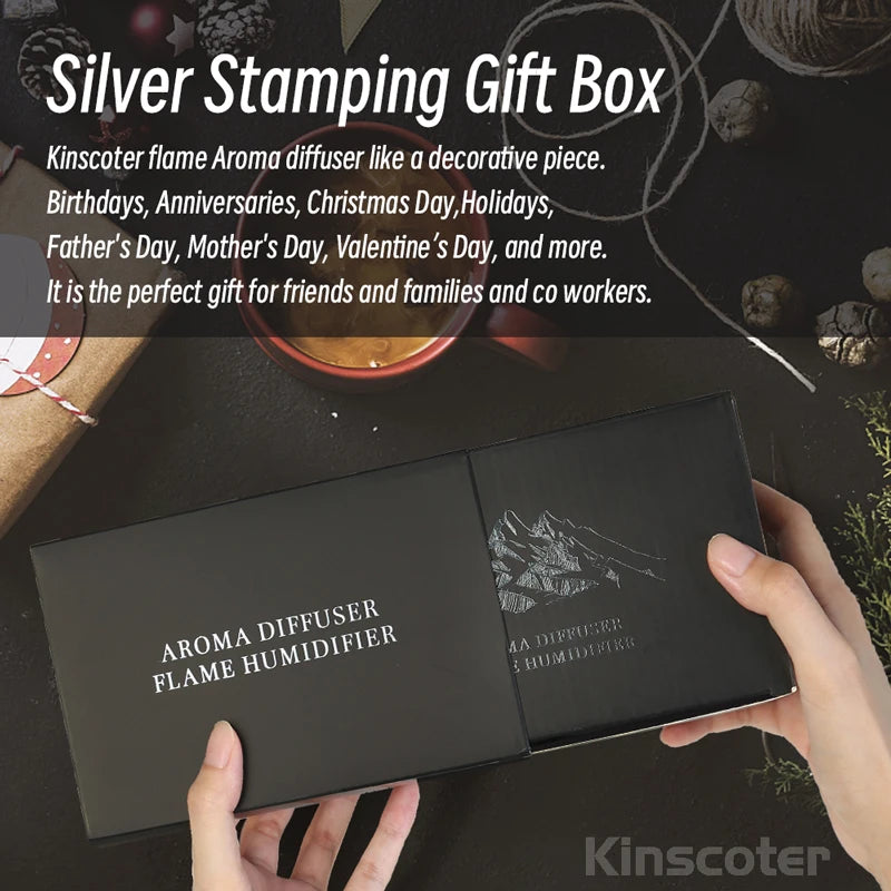 Silver Stamping Gift Box with Kinscoter Aroma diffuser packaging