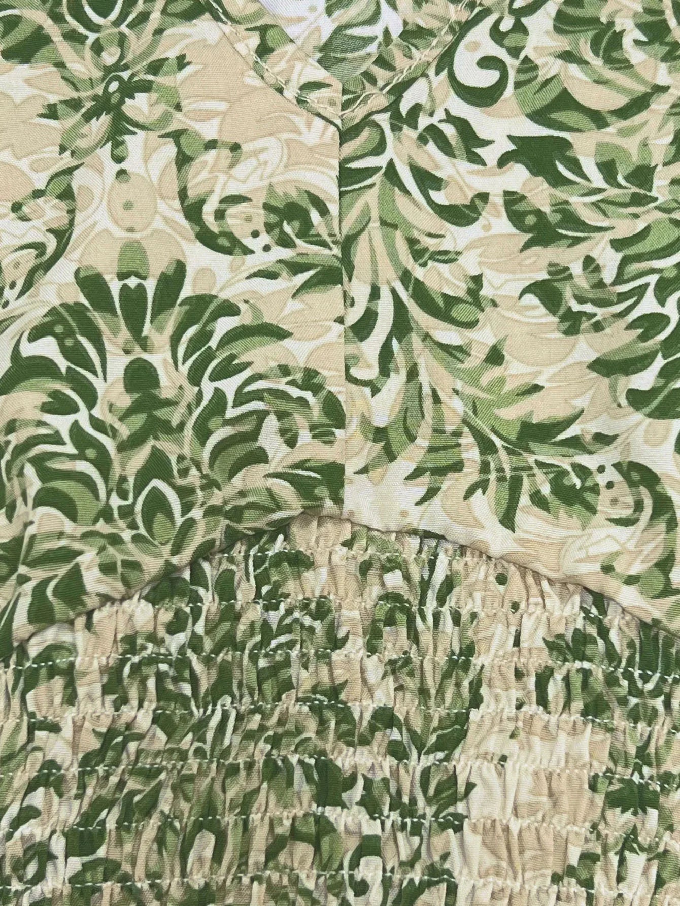 Vintage Floral V-Neck Summer Maxi Dress