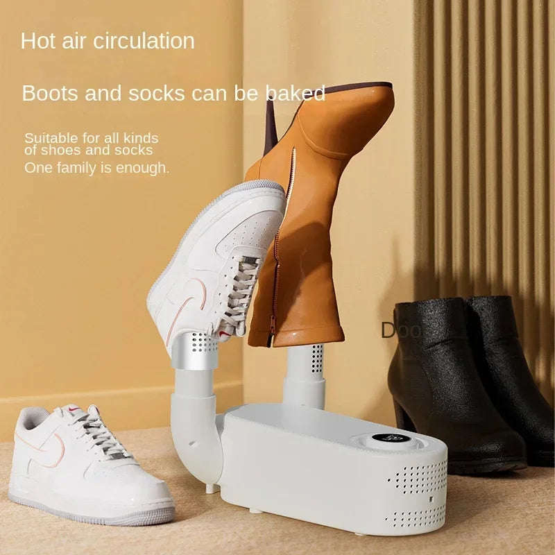Folding Electric Shoe Dryer – Multi-Speed, Timer, Warm Air