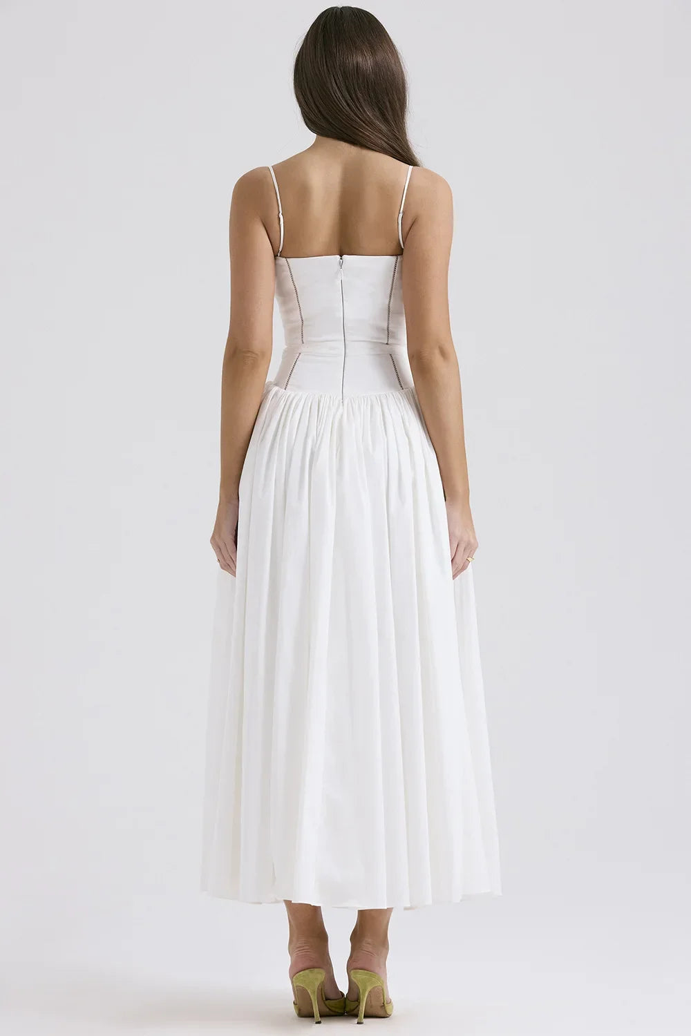 Strapless Midi Dress - Cottagecore Style