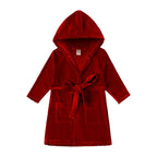 Kids Velvet Christmas Robe Pajamas – Family Matching Winter Sleepwear