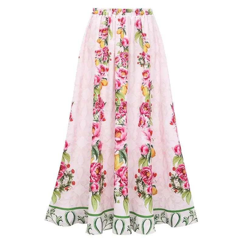 Lemon Floral Swimsuit - Ruffle Cutout Style