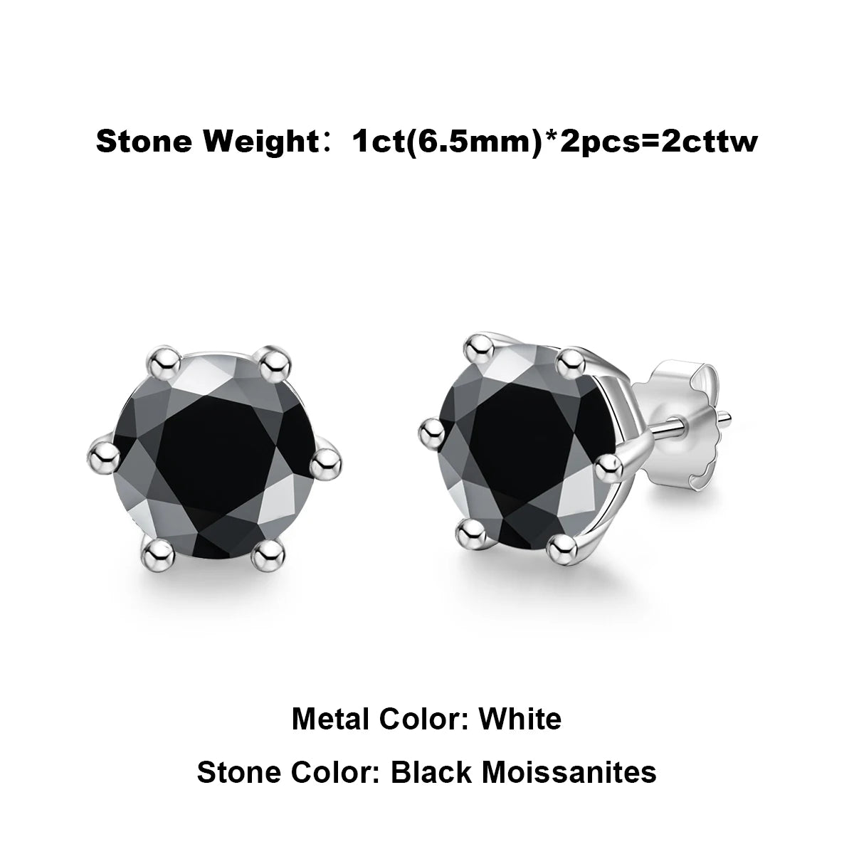 Cushion Cut Moissanite Stud Earrings - 925 Sterling Silver