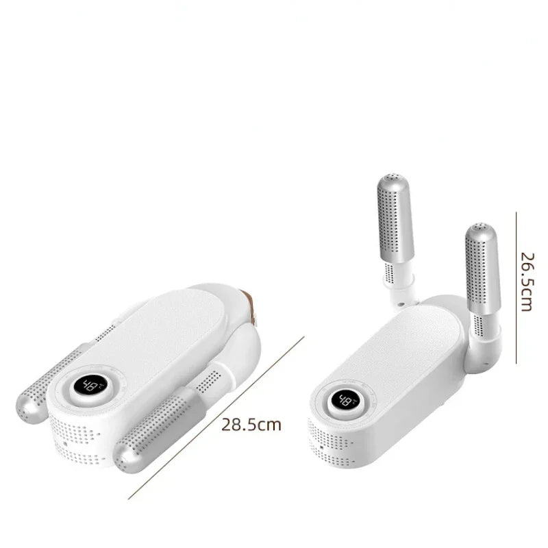 Folding Electric Shoe Dryer – Multi-Speed, Timer, Warm Air