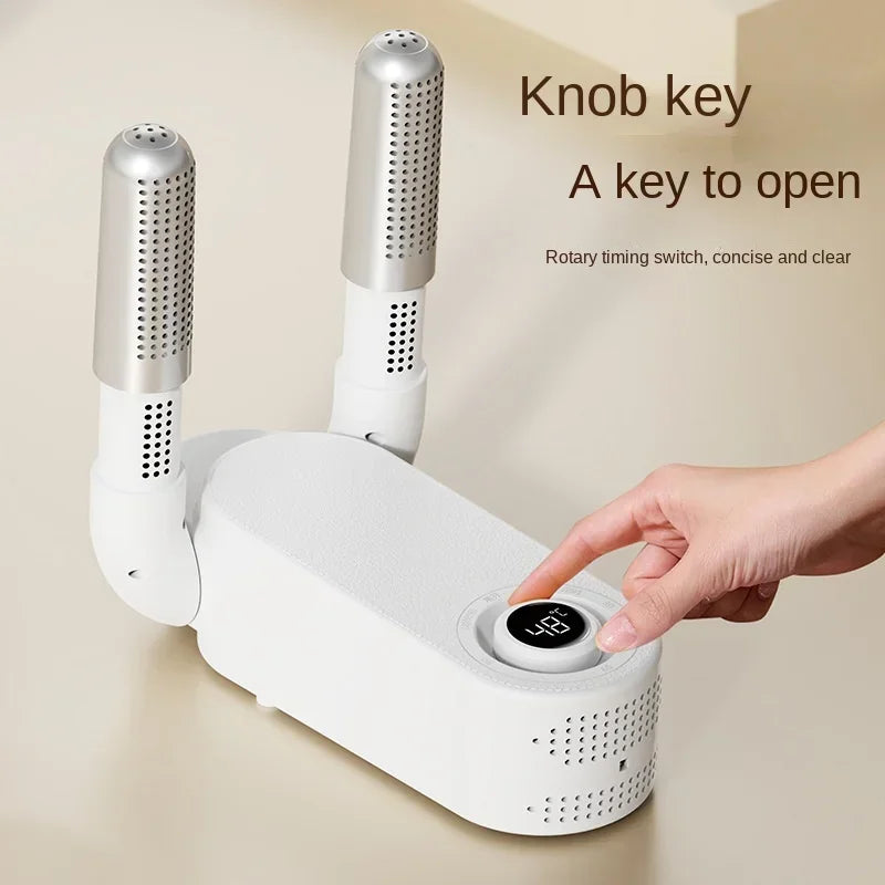 Folding Electric Shoe Dryer – Multi-Speed, Timer, Warm Air