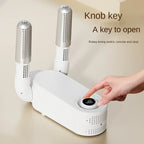 Folding Electric Shoe Dryer – Multi-Speed, Timer, Warm Air