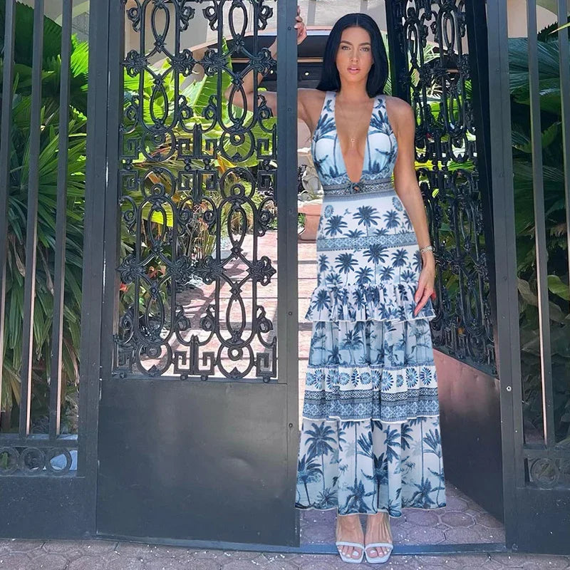 Ethnic Print Swimsuit - Bohemian Beachwear