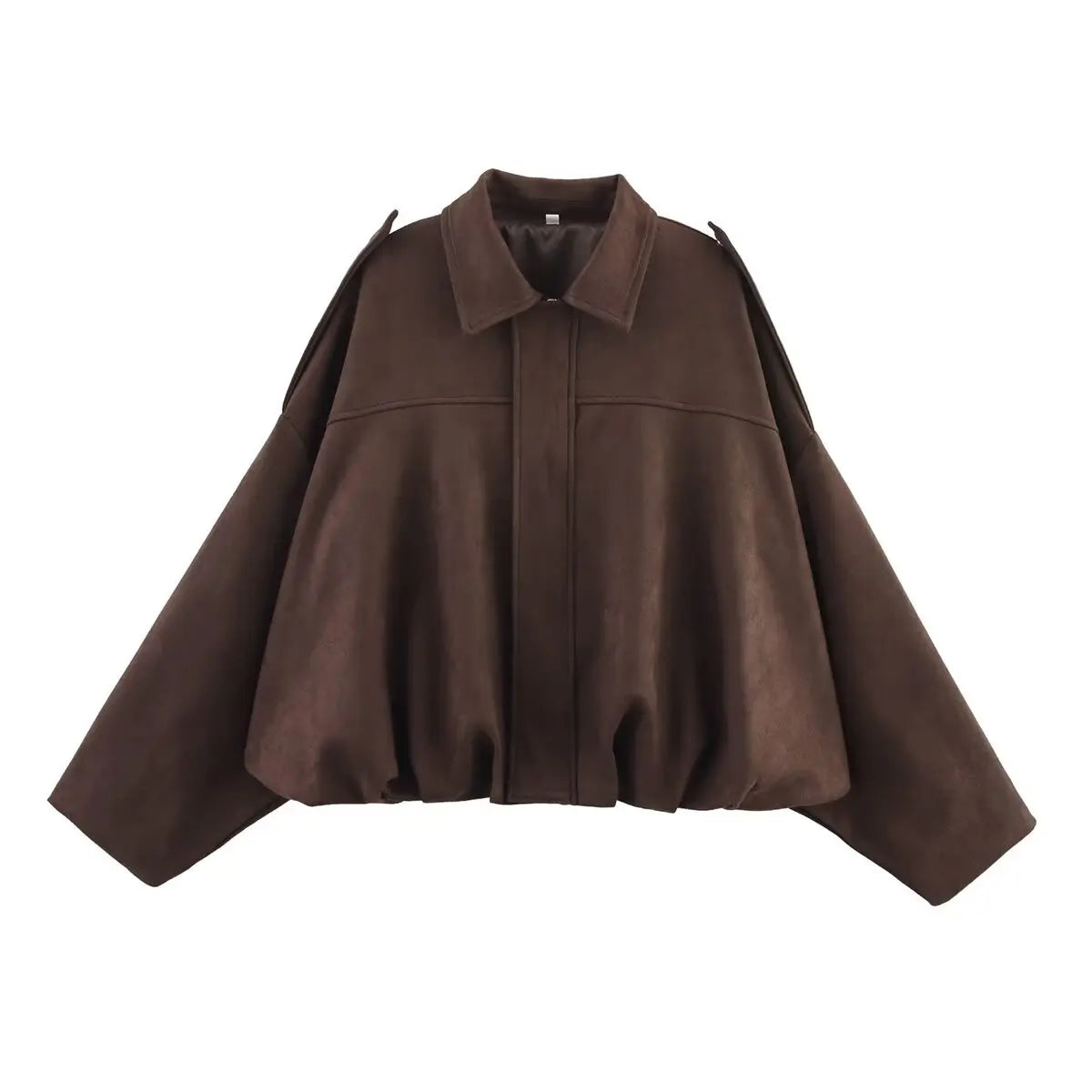 Brown cape on a white background