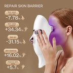 Wireless 7-Color LED Facial & Neck Mask – Rechargeable Light Therapy