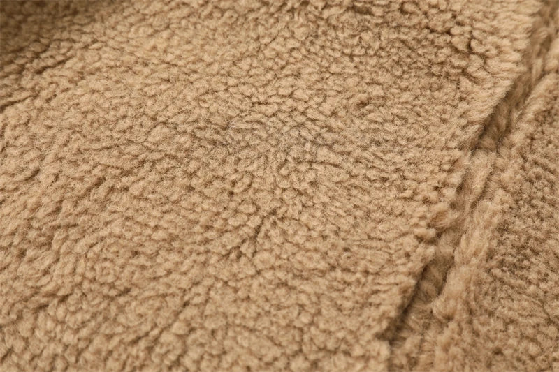 Close-up of beige textured fabric