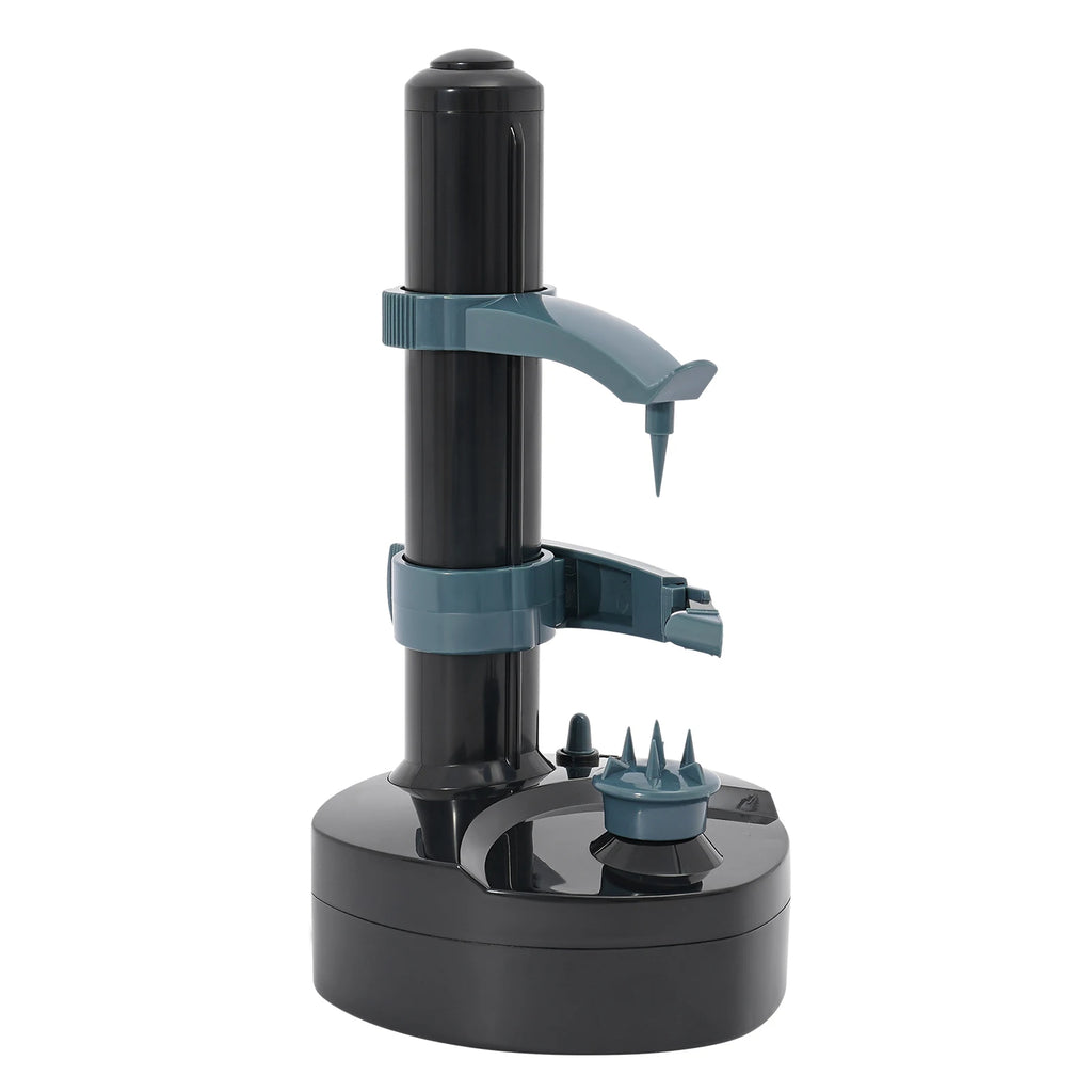 Black and blue pet water fountain on a white background