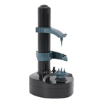 Black and blue pet water fountain on a white background