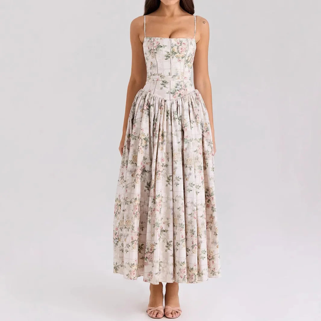 Floral dress on a white background