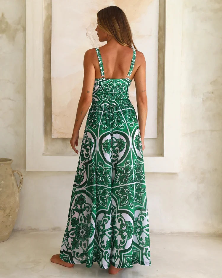 Majolica Print Swimsuit - Vintage Pattern Beachwear