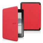 Red Kindle case on a white background