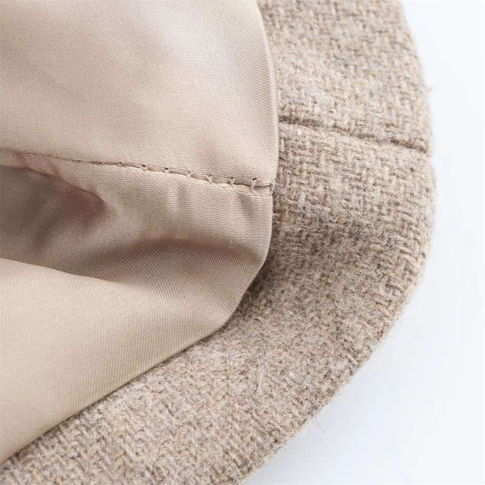 Fur Collar Belted Winter Coat