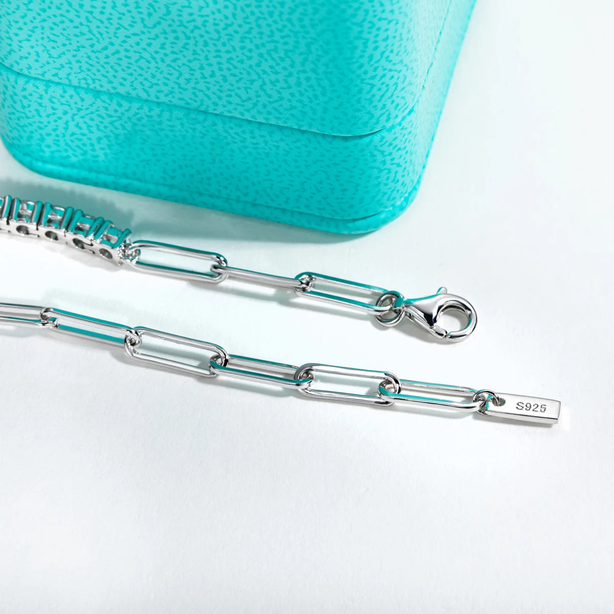 3mm Moissanite Tennis Bracelet - 925 Sterling Silver Adjustable